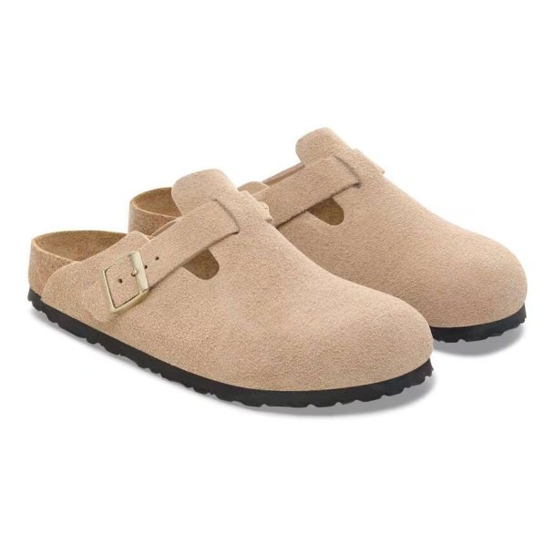 Birkenstock Boston suede - sandcastle (smal model) unisex