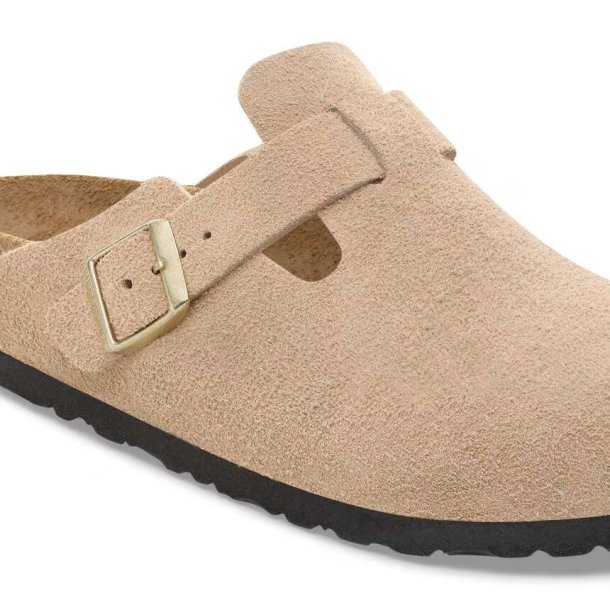 Birkenstock Boston suede - sandcastle (smal model) unisex