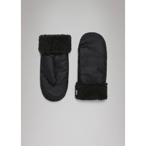 RAINS Puffer Fleece Mittens - sort 21640