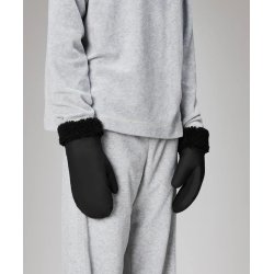 RAINS Puffer Fleece Mittens - sort 21640