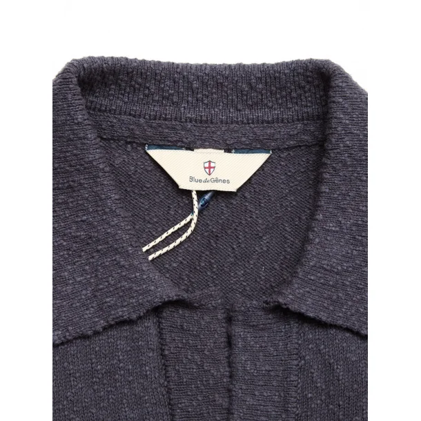 Blue de G�nes John slubby polo - dark navy 