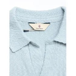 Blue de G�nes John slubby polo - blue fog 