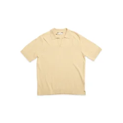 Blue de G�nes John slubby polo - Pale khaki