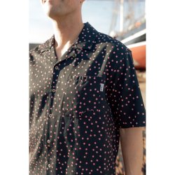 LAKOR Sprinkle Lakridspibe short sleeve shirt - moonless night 