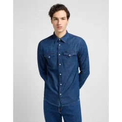 Lee Regular Western shirt L66WCUVK - mid blue 