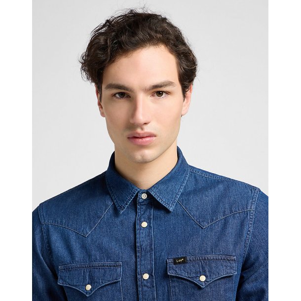 Lee Regular Western shirt L66WCUVK - mid blue 