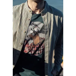 LAKOR klvedal Shirt - Green Gables/White Pepper 