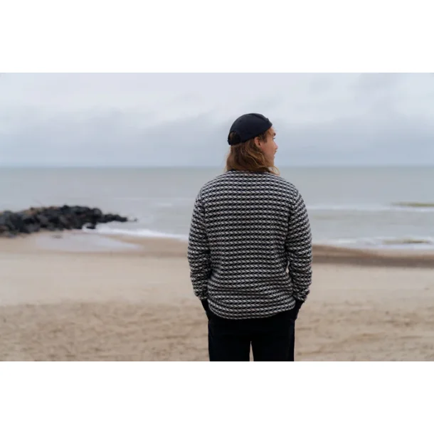 Faroese Fisher Knit - Off White/black 