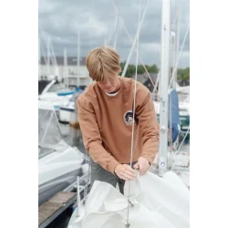 LAKOR Pool Party Penguin Crewneck - Patridge 