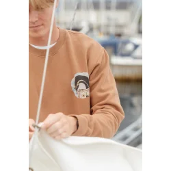 LAKOR Pool Party Penguin Crewneck - Patridge 