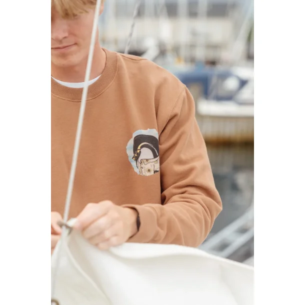 LAKOR Pool Party Penguin Crewneck - Patridge 