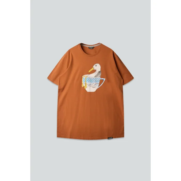 LAKOR Seagull in a Cup t-shirt - mocha bisque
