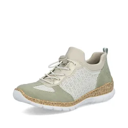 Rieker sneaker - gr�n/off white N4260-80