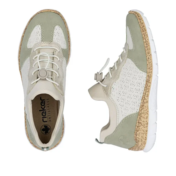 Rieker sneaker - gr�n/off white N4260-80