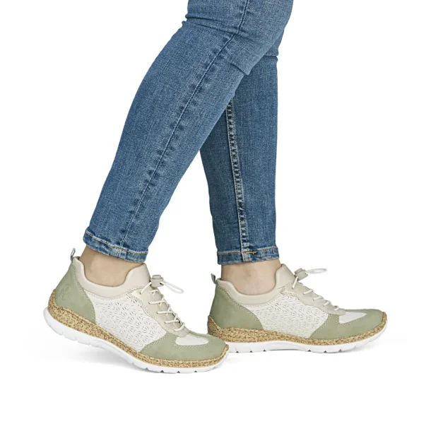 Rieker sneaker - gr�n/off white N4260-80