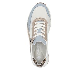 Rieker sneaker - hvid m. bl� og leo N8114-90
