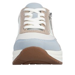 Rieker sneaker - hvid m. bl� og leo N8114-90