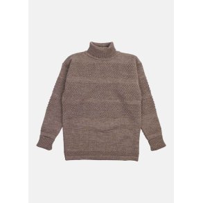 S.N.S Herning FISHERMAN sweater h�j hals - natural nutmeg 