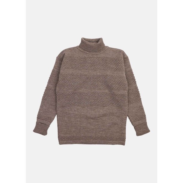 S.N.S Herning FISHERMAN sweater h�j hals - natural nutmeg 