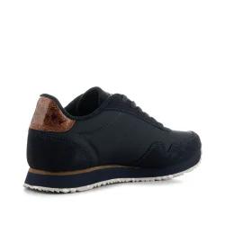 Woden Nora III leather - dark navy WL166-009