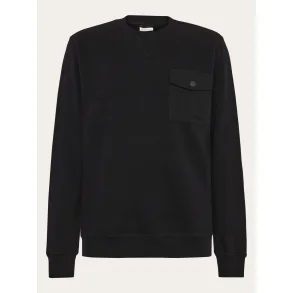 Knowledge Cotton Pocket crew neck - black 