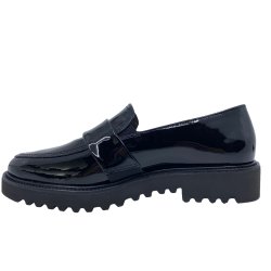 Paul Green loafer - sort lak 1037-00X