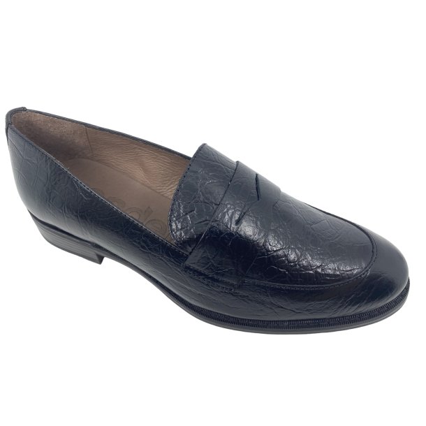 Wonders loafer - black A-7251
