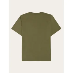 Knowledge Cotton Organic cotton front t-shirt - burned olive 