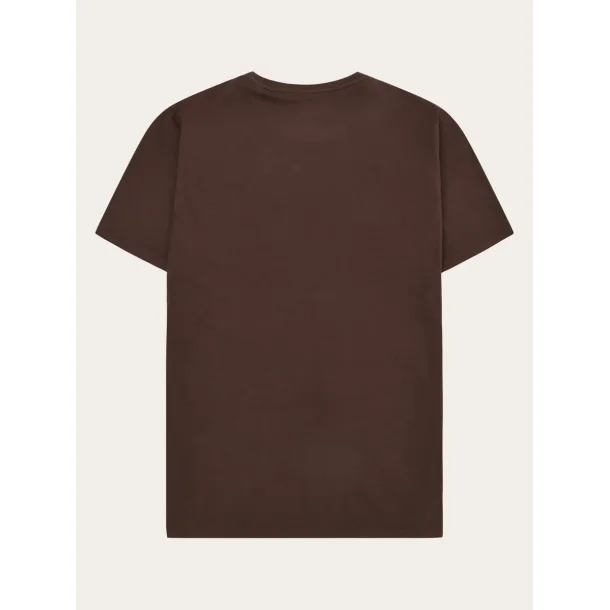 Knowledge Cotton Basic tee -  shaved chocolate 1010113