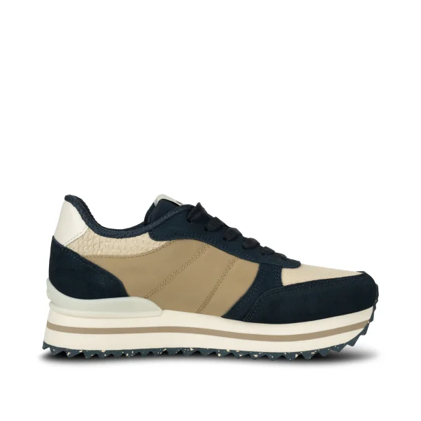 Woden Ronja plateau - navy multi