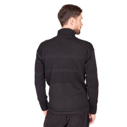 S.N.S fisherman sweater h�j hals - sort 