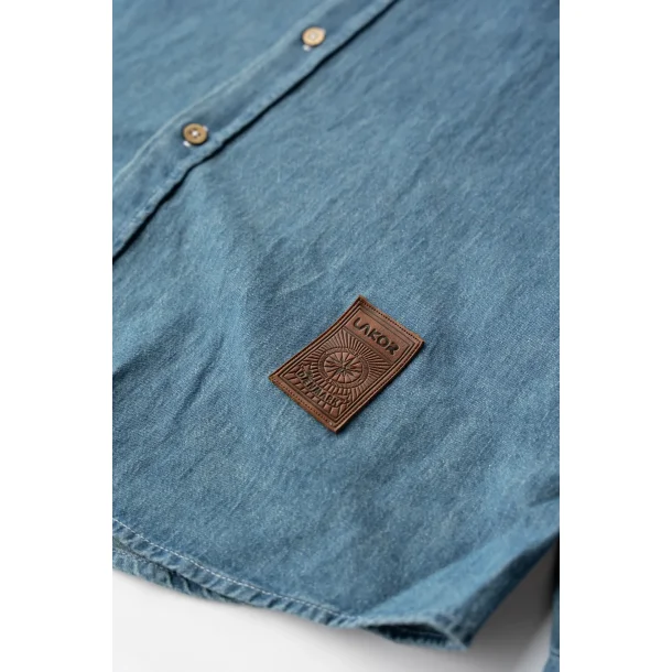 LAKOR Organic Denim Shirt - medium blue 