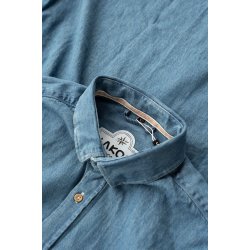 LAKOR Organic Denim Shirt - medium blue 