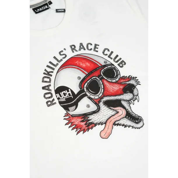 LAKOR Roadkills' Race Club t-shirt - Star white