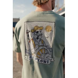 LAKOR Seaparrot &amp; shipster back t-shirt - seaspray