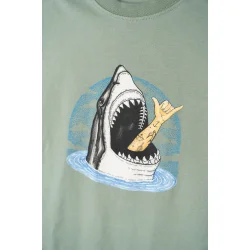 LAKOR Shark Shaka t-shirt - seaspray 
