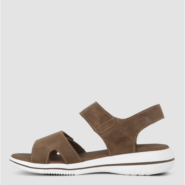 Green Comfort sandal Leaf Lucy - Cognac 422004Q30