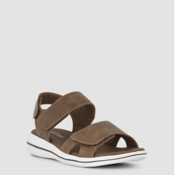Green Comfort sandal Leaf Lucy - Cognac 422004Q30