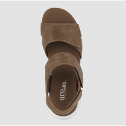 Green Comfort sandal Leaf Lucy - Cognac 422004Q30