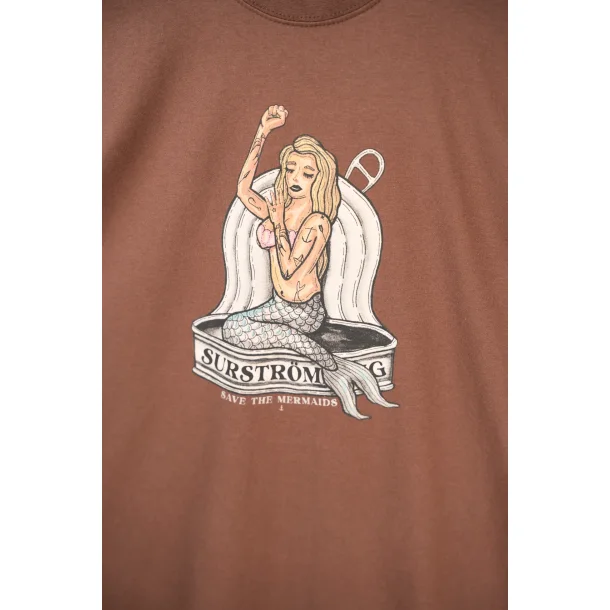 LAKOR Tinned Mermaid t-shirt - chicory coffee