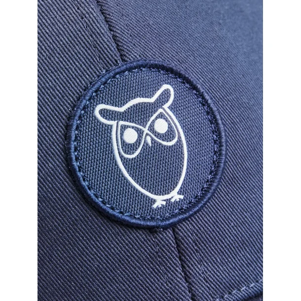 Knowledge Cotton Twill badge cap - total eclipse 