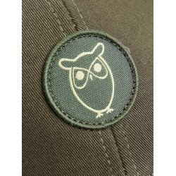 Knowledge Cotton Twill badge cap - forrest night 