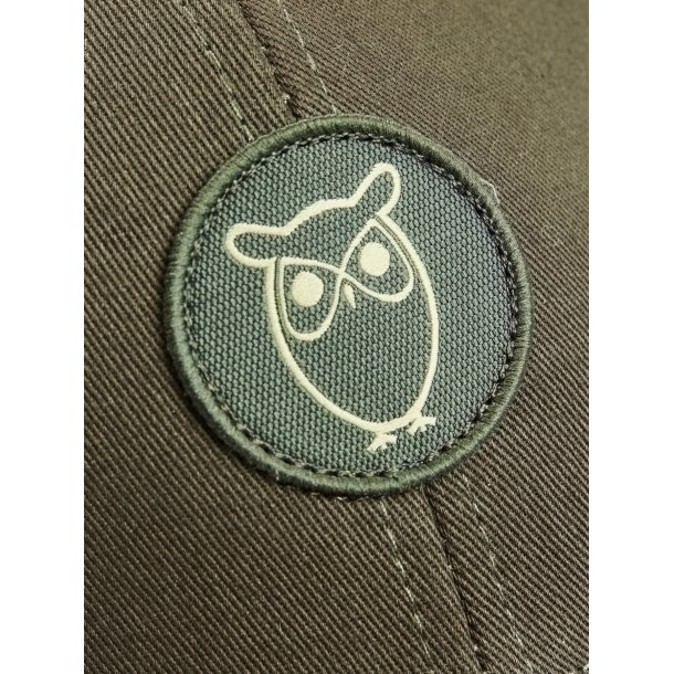 Knowledge Cotton Twill badge cap - forrest night 