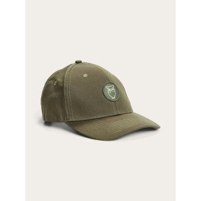 Knowledge Cotton Twill badge cap - forrest night 