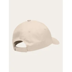 Knowledge Cotton Twill badge cap - light feather gray 