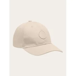 Knowledge Cotton Twill badge cap - light feather gray 