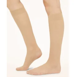 WOLDFORD individual 10 knee-highs - naturally light, mat look