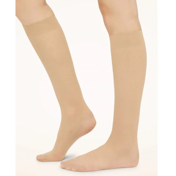 WOLDFORD individual 10 knee-highs - naturally light, mat look