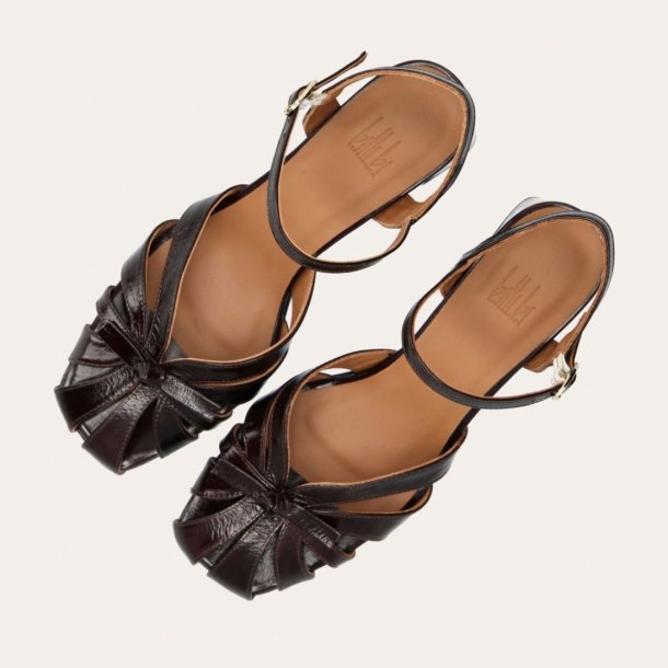 Billi Bi sandal m. h�l - brun A8635