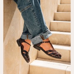 Billi Bi loafer/mary jane - mogano brun A9683